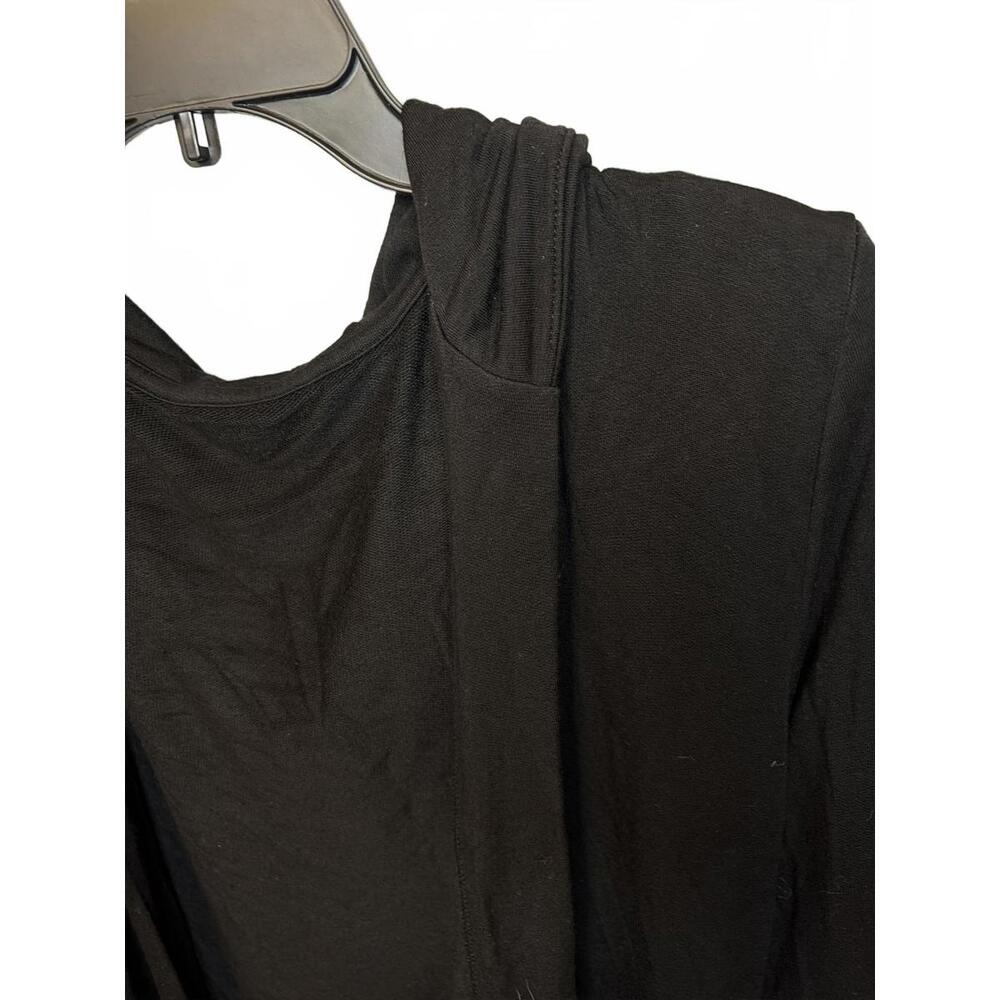 Commando Modal Black Long Hooded Cardigan Robe- OS - Picture 5 of 5